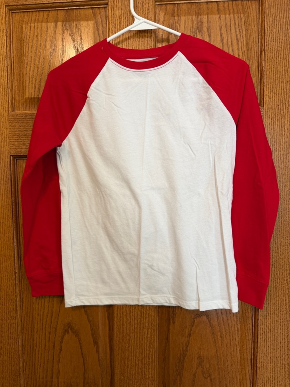 Cat & Jack Red and White Raglan Long Sleeve Tee
